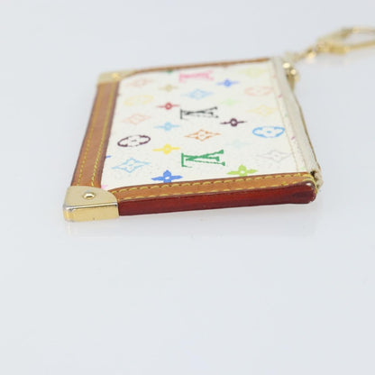 Louis Vuitton Pochette clés NM Monogram Multicolor Canvas, White, Canvas, Wallet