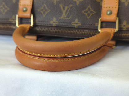 Louis Vuitton Keepall Monogram Canvas, Brown, Canvas, Travel Bag