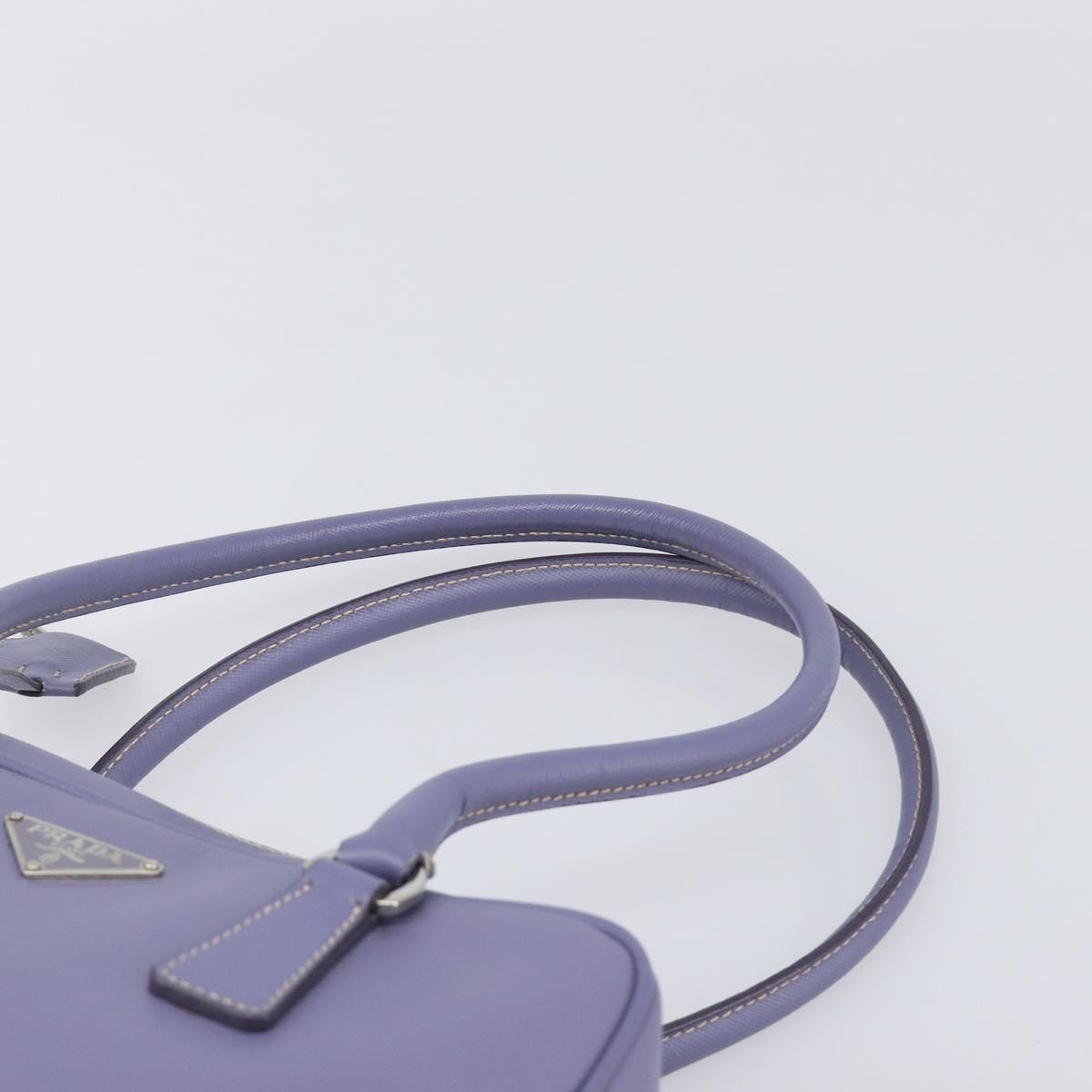 Prada Bauletto Saffiano, Purple, Leather, Handbag