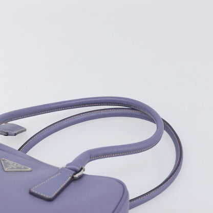 Prada Bauletto Saffiano, Purple, Leather, Handbag