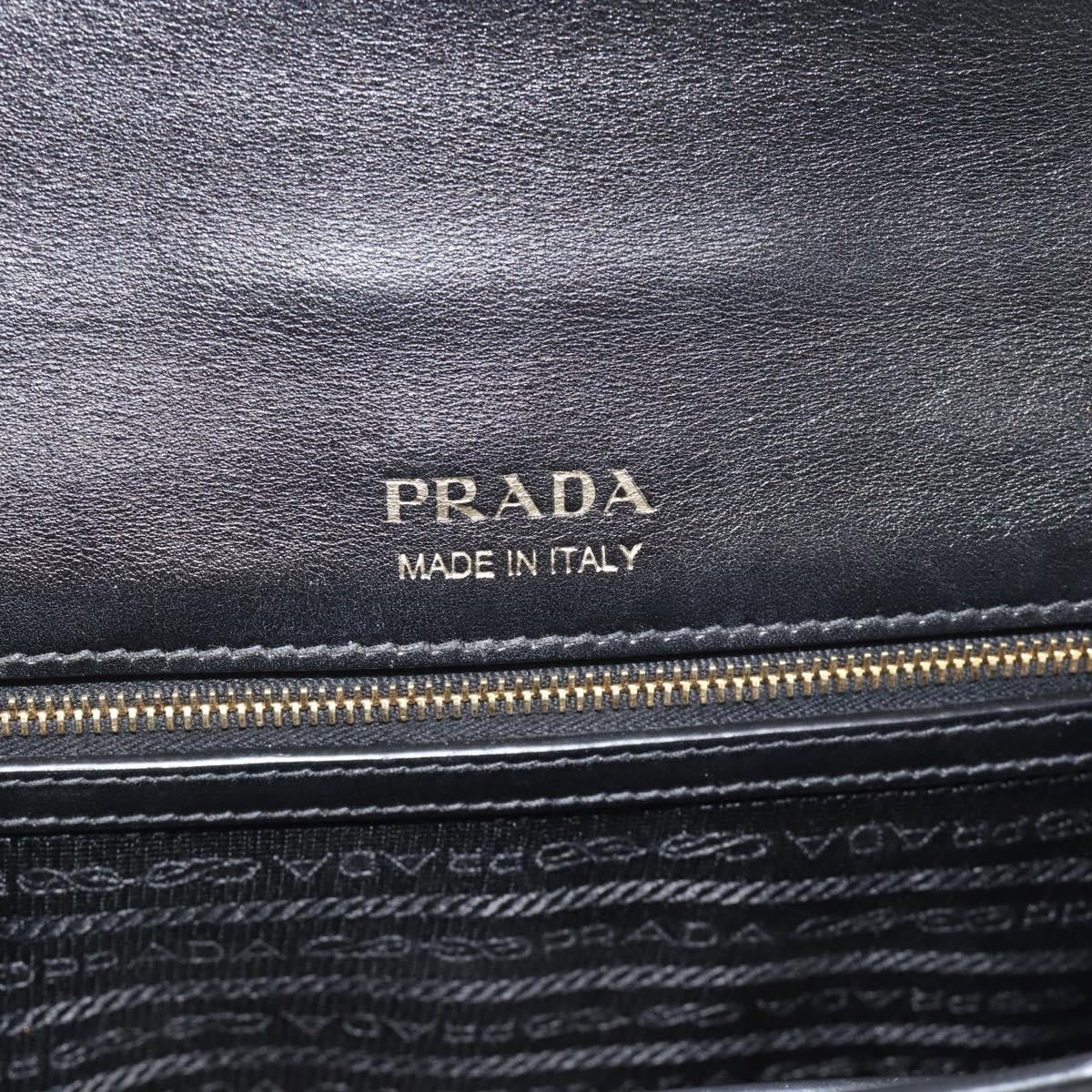 Prada Metal Ribbon City Calfskin, Multicolour, Leather, Shoulder Bag
