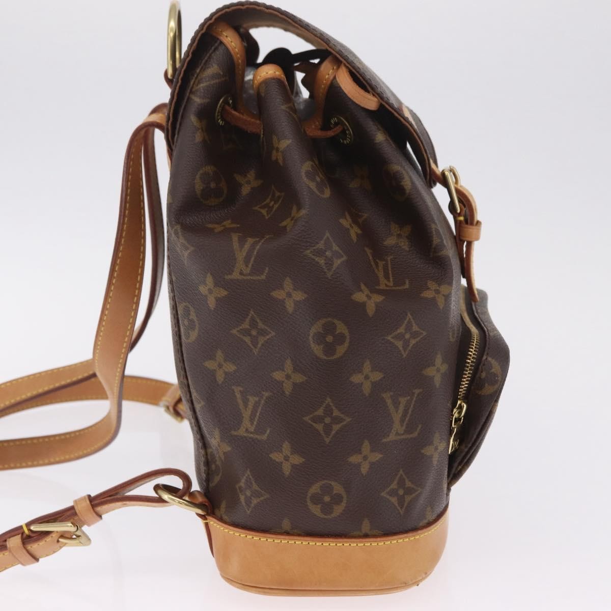 Louis Vuitton Vintage Montsouris Monogram Canvas, Brown, Canvas, Backpack