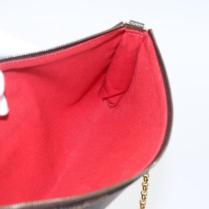 Louis Vuitton Sophie Damier Ebene, Brown, Canvas, Clutch