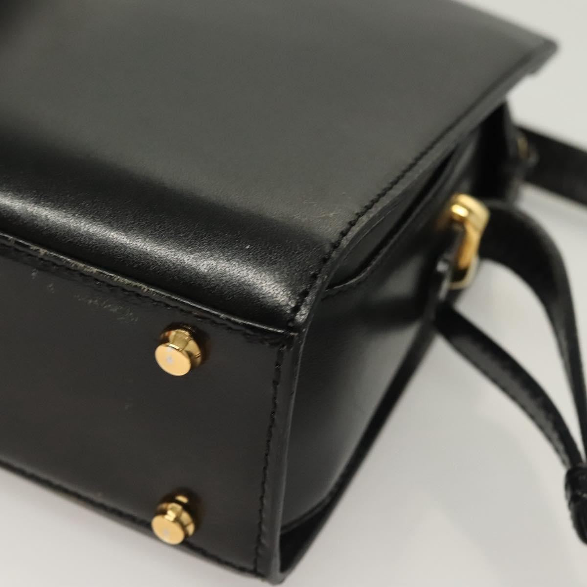Bally Vintage Leather, Black, Leather, Shoulder Bag