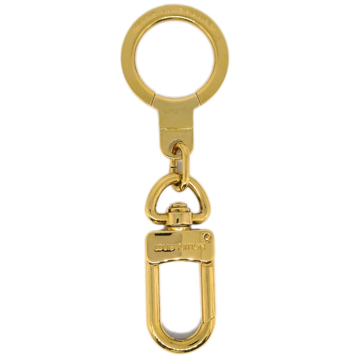 Louis Vuitton Bolt Pochette Extender Keychain Metal, Gold, Gold Plated, Charm