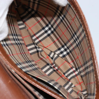Burberry Flap Shoulder Leather, Brown, Leather, Shoulder Bag