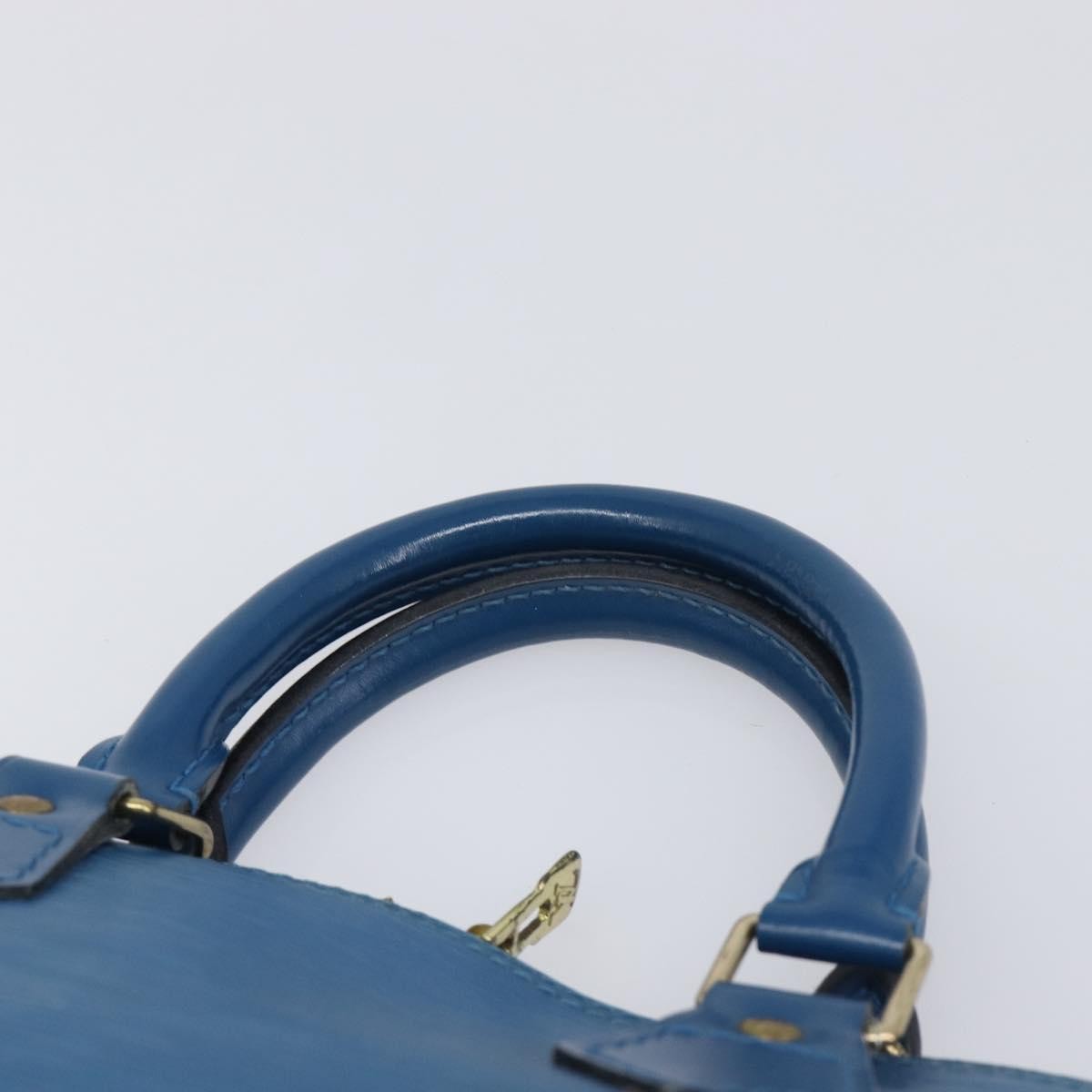 Louis Vuitton Alma Epi Leather, Blue, Leather, Handbag