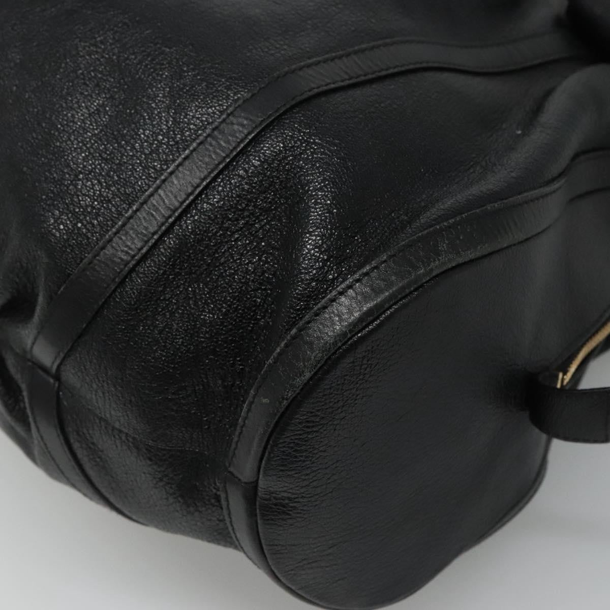 Bvlgari Chandra Leather, Black, Leather, Shoulder Bag