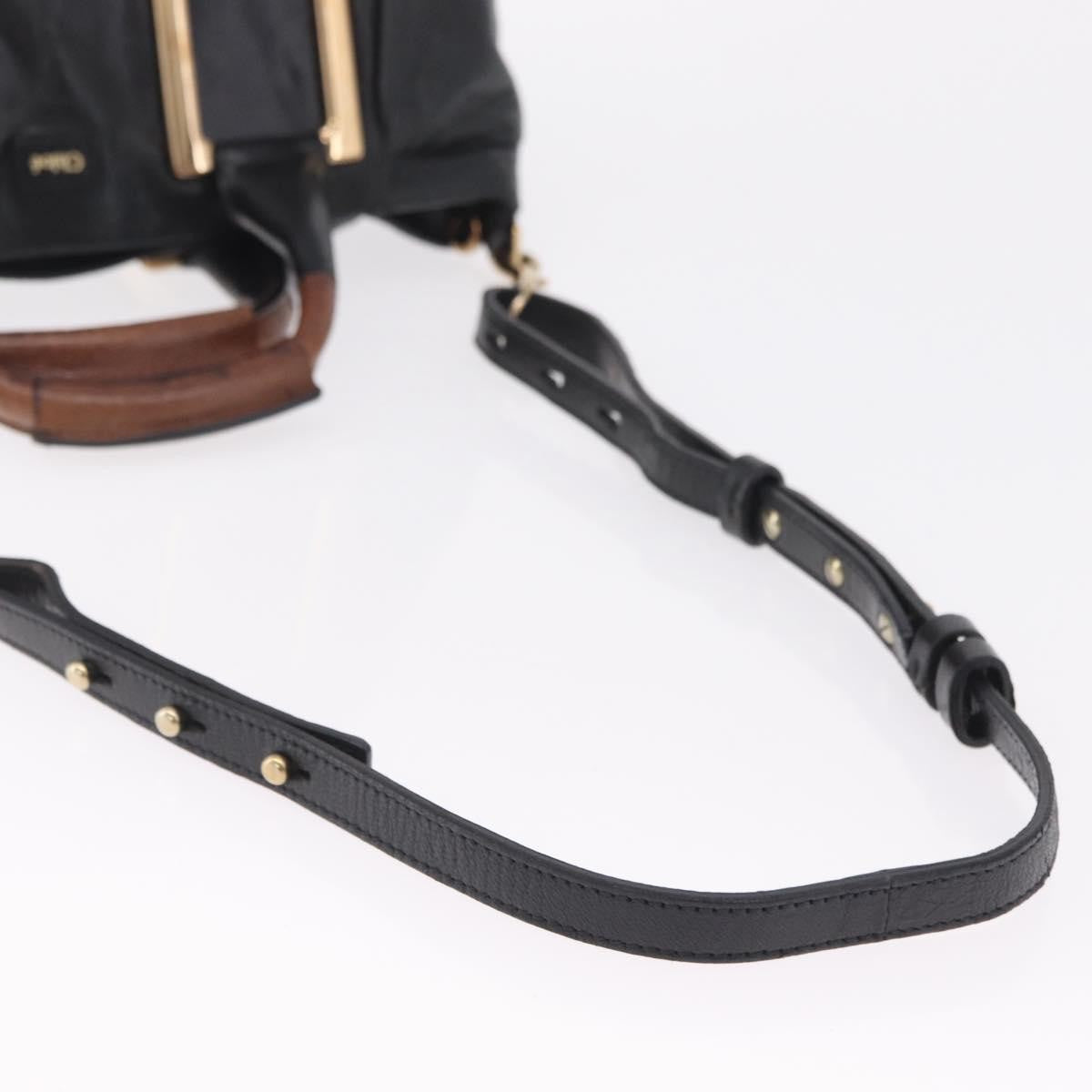 Chloe Ethel Leather, Black, Leather, Handbag