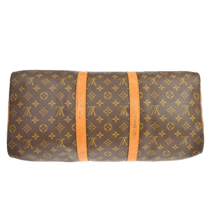 Louis Vuitton Keepall Monogram, Brown, Canvas, Travel Bag