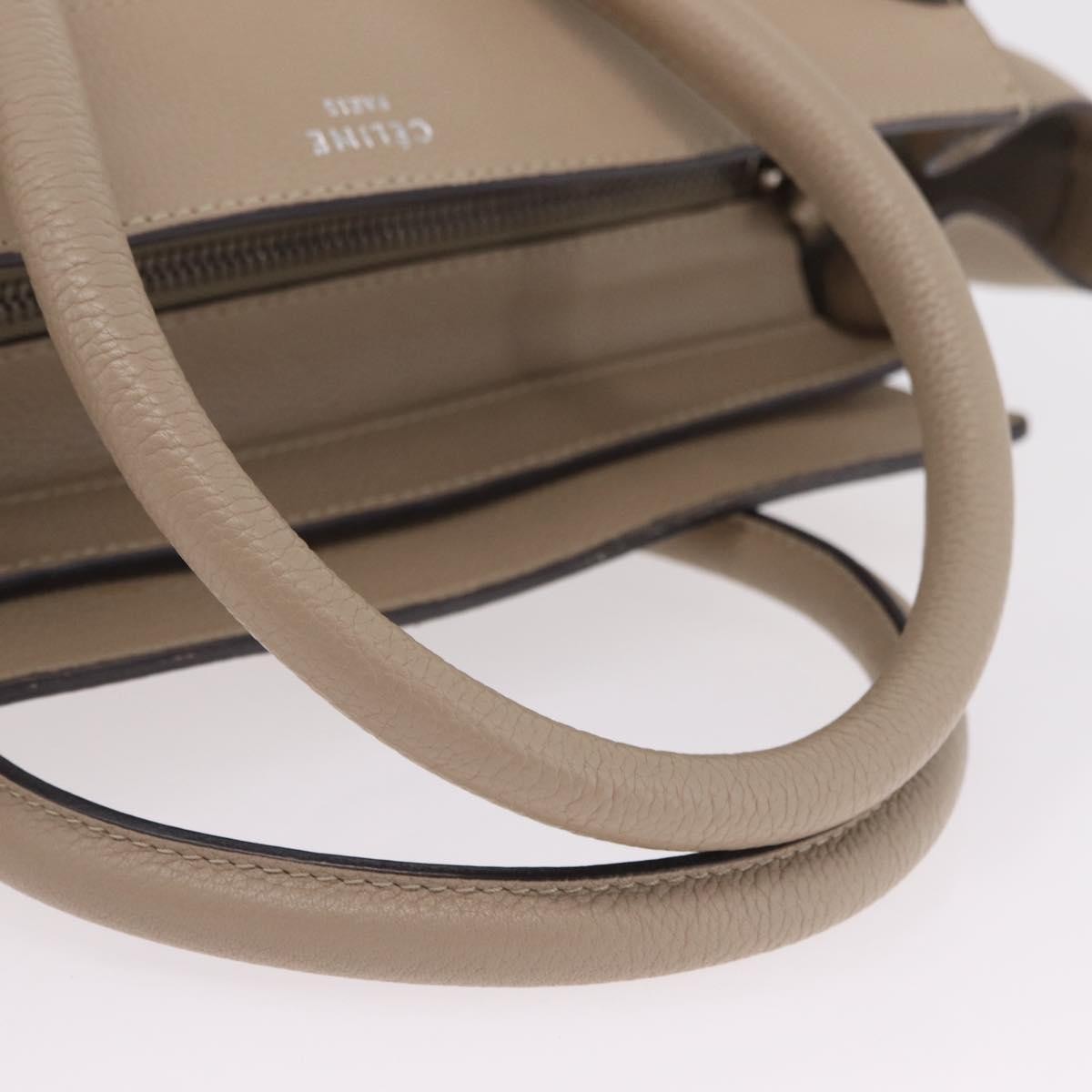 Celine Luggage Smooth Leather, Beige, Leather, Handbag