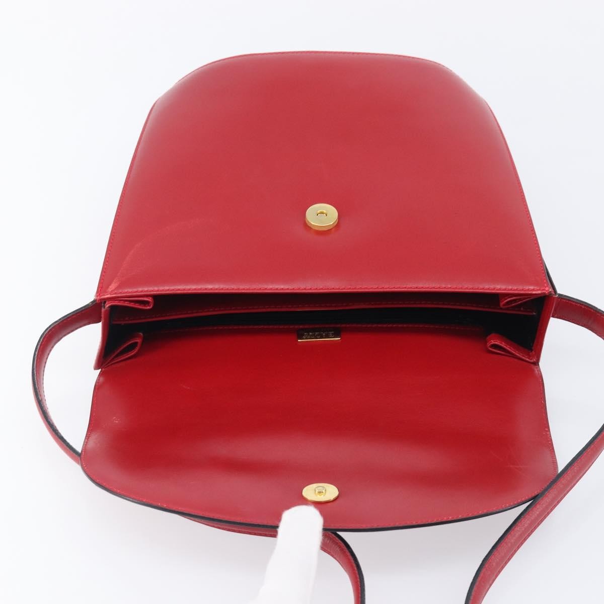 Bally Vintage Leather, Red, Leather, Shoulder Bag