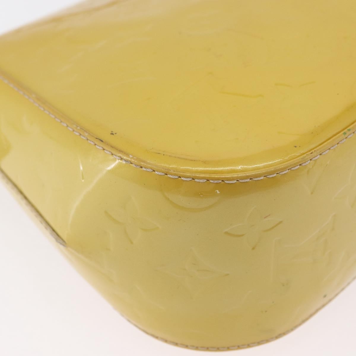 Louis Vuitton Bellflower Monogram Vernis, Yellow, Patent Leather, Shoulder Bag