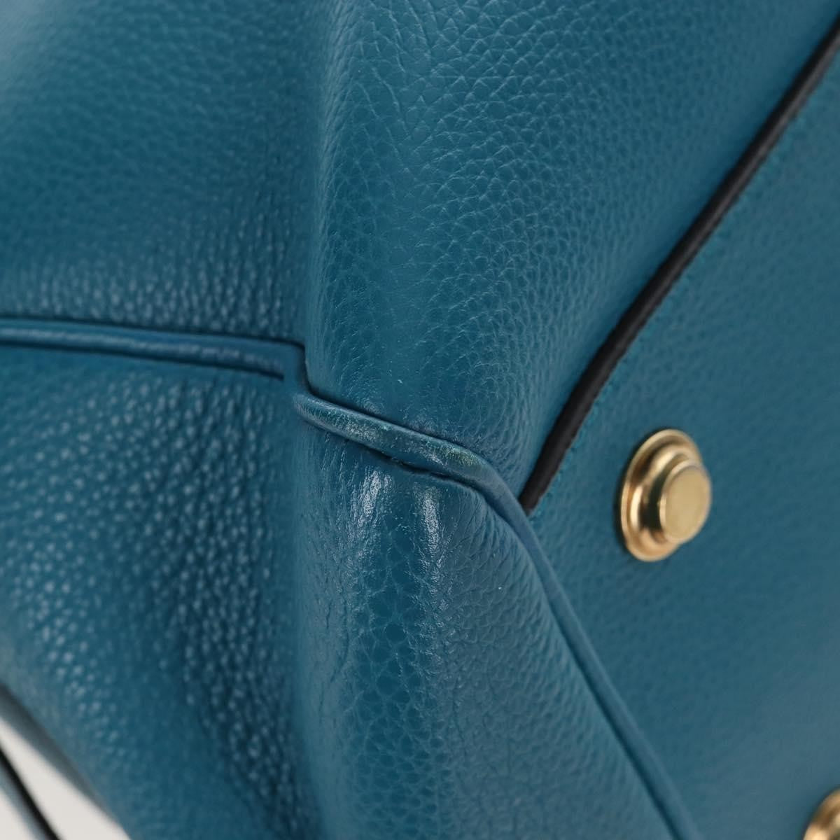Louis Vuitton Milla Veau Nuage Calfskin, Blue, Leather, Handbag