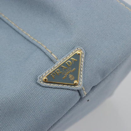 Prada Canapa Canvas, Blue, Canvas, Tote Bag