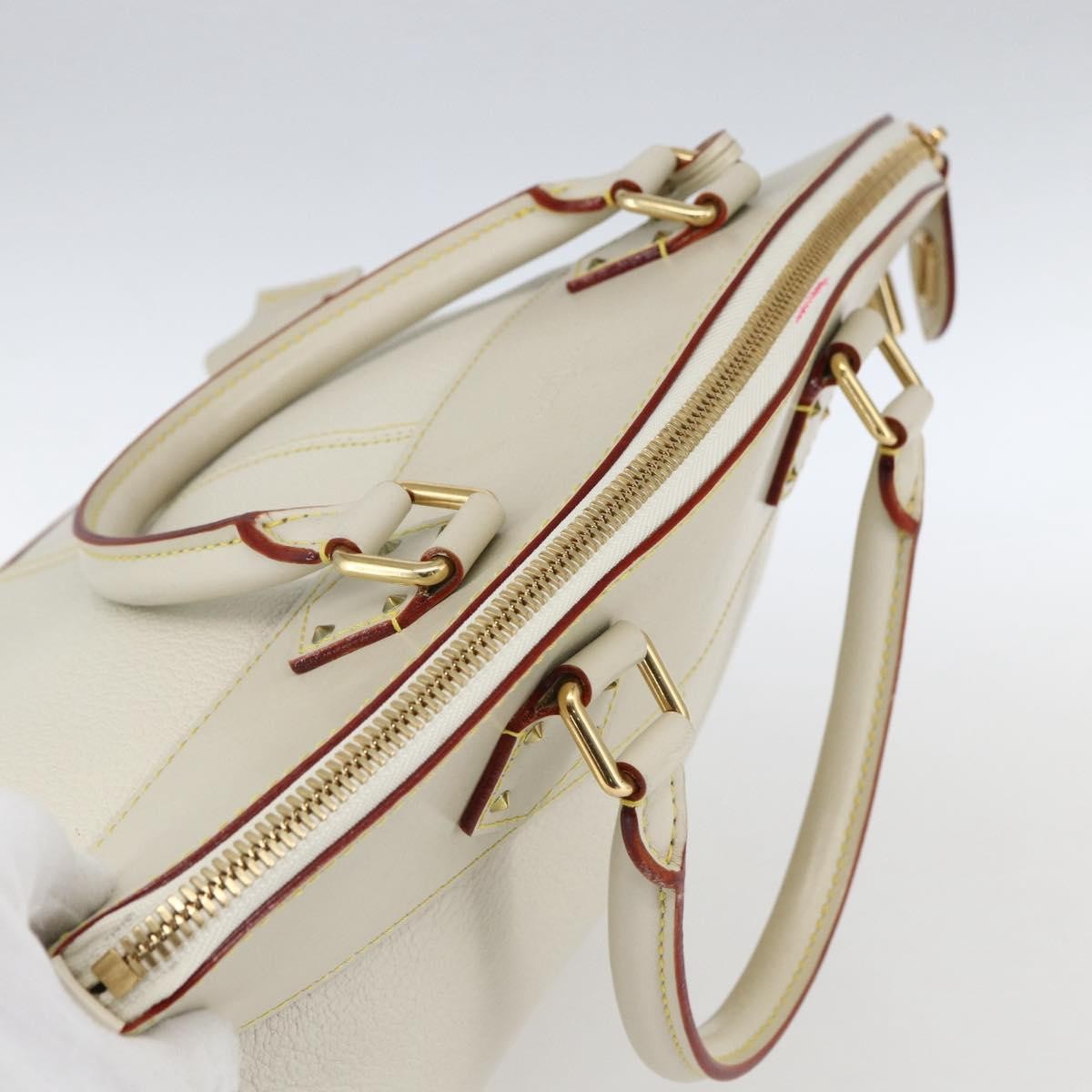 Louis Vuitton Suhali Lockit Leather, White, Leather, Handbag