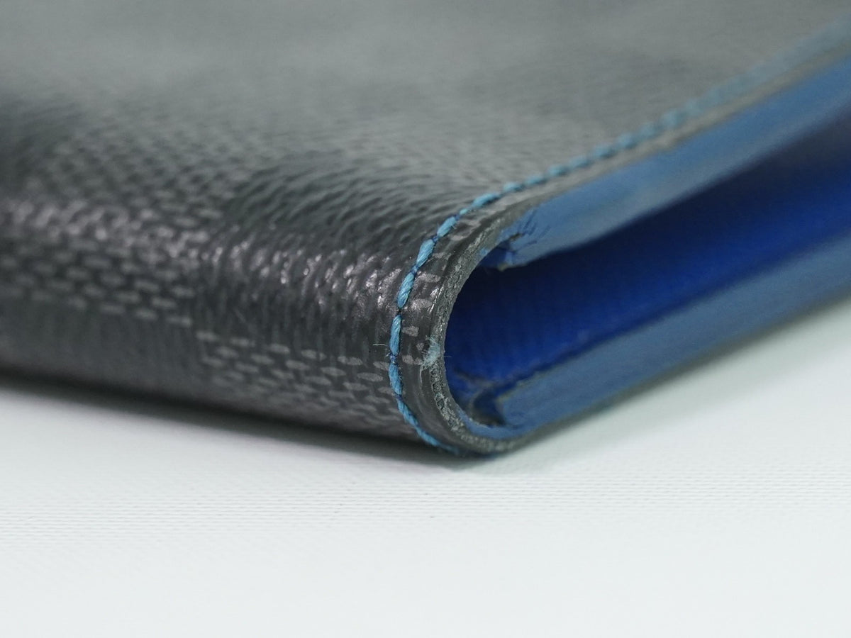 Louis Vuitton Slender Damier Graphite, Black, Canvas, Wallet