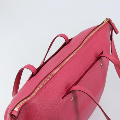 Salvatore Ferragamo Gancini Tote Leather, Pink, Leather, Tote Bag