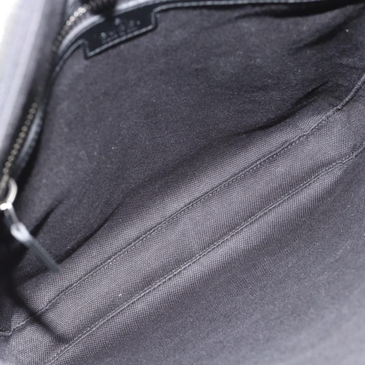 Gucci Sherry line shoulder Leather, Black, Canvas, Handbag