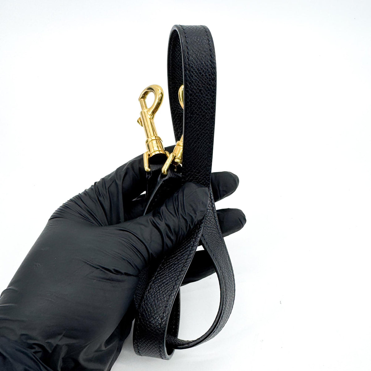 Celine Belt Calfskin, Black, Leather, Handbag