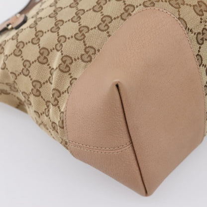 Gucci Bree Convertible Top Handle GG Canvas with Leather, Beige, Canvas, Handbag