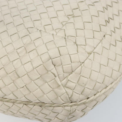 Bottega Veneta Zip Hobo Intrecciato, White, Leather, Handbag