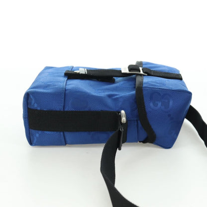 Gucci Off The Grid Buckle Messenger GG Econyl, Blue, Canvas, Handbag