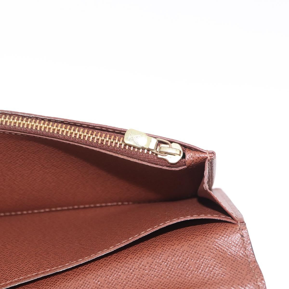 Louis Vuitton Brazza Monogram Canvas, Brown, Canvas, Wallet