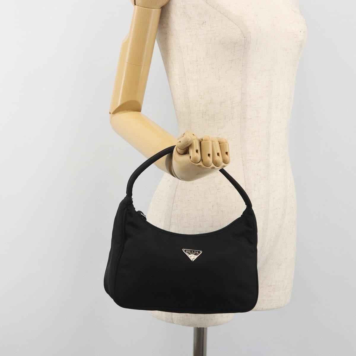 Prada Hobo Tessuto, Black, Nylon, Handbag