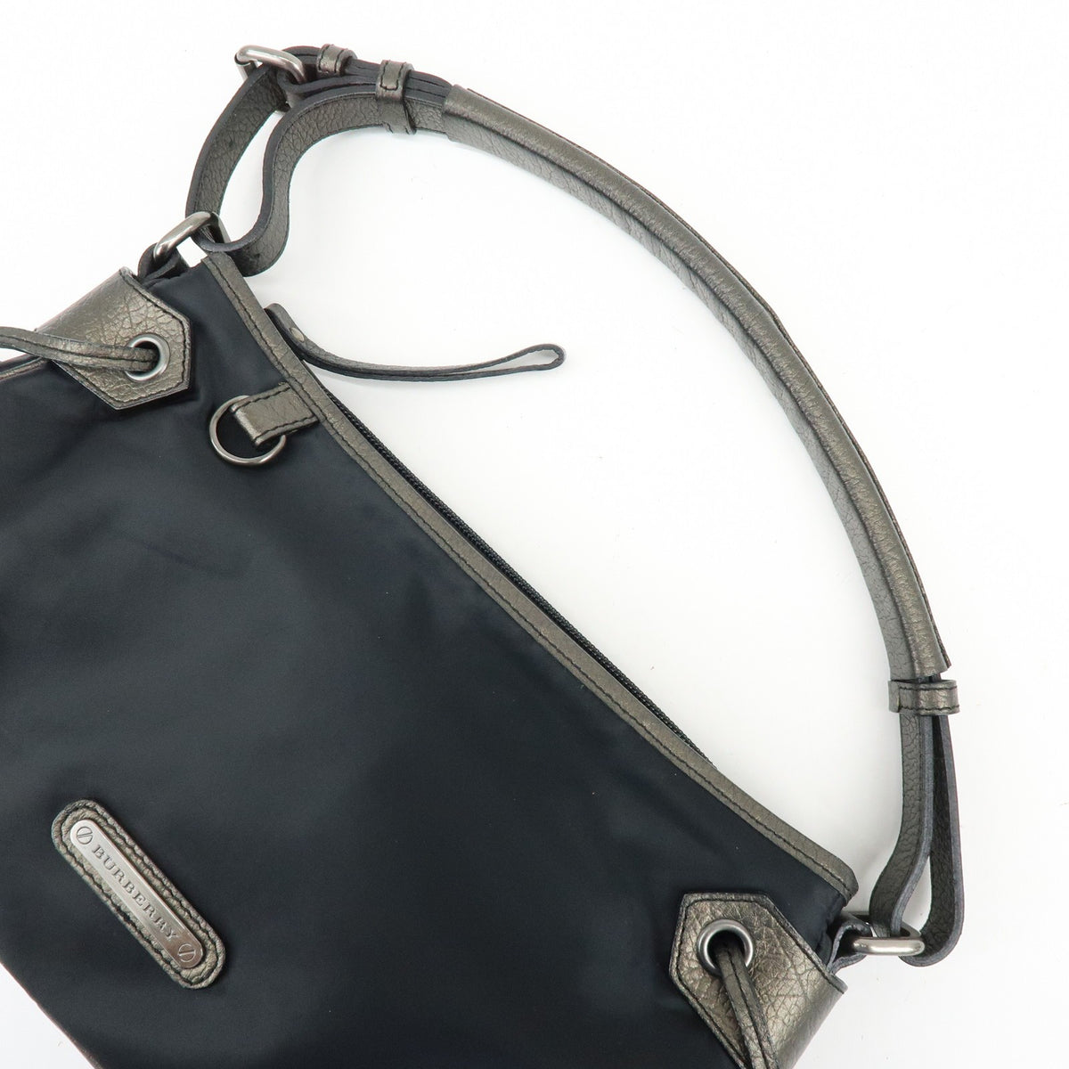 Burberry Shoulder Bag Leather, Black, Nylon, Shoulder Bag