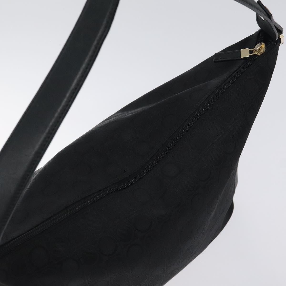 Salvatore Ferragamo Shoulder Bag Canvas, Black, Canvas, Shoulder Bag
