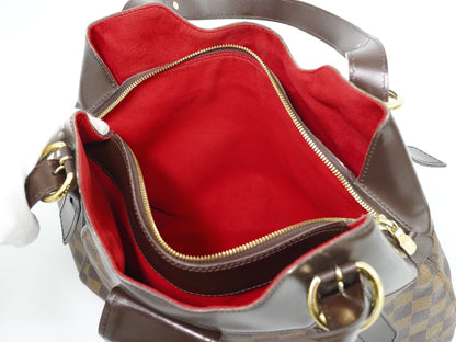 Louis Vuitton Sistina Damier Ebene, Brown, Canvas, Shoulder Bag