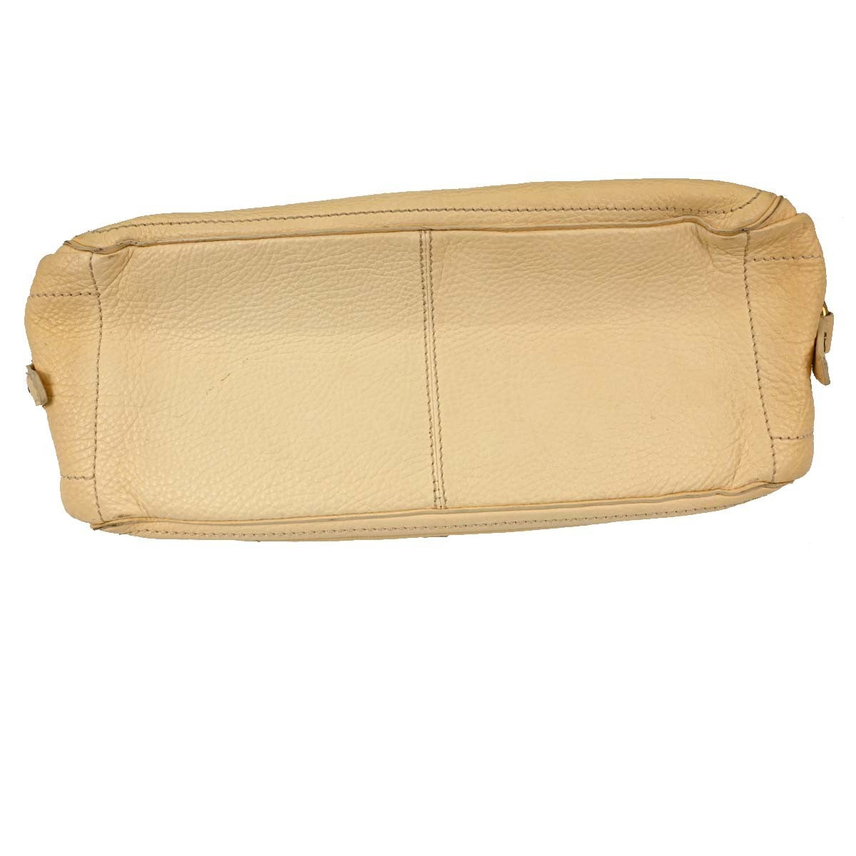 Celine Boogie Calfskin, Yellow, Leather, Handbag