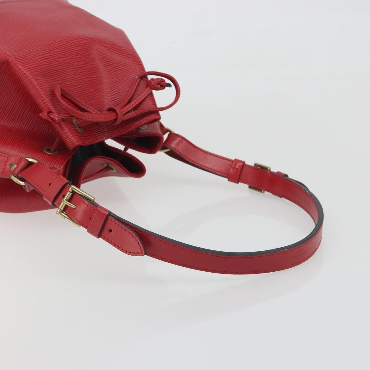Louis Vuitton Petit Noe Epi Leather, Red, Leather, Shoulder Bag