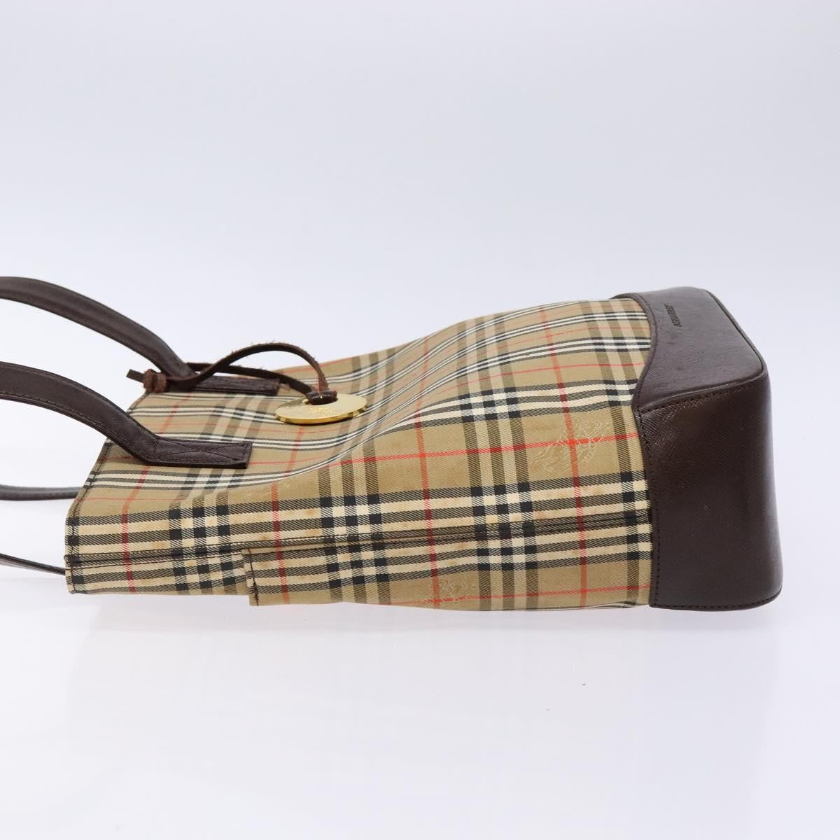 Burberry Nova Check Tote canvas check pattern, Beige, Canvas, Tote bag