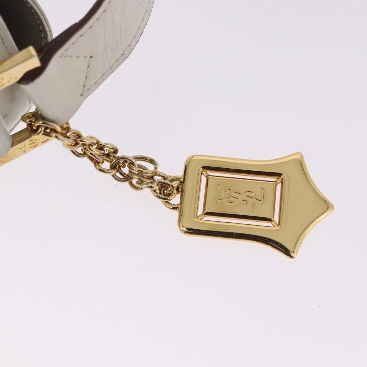 Saint Laurent Vintage Leather, Ecru, Leather, Shoulder Bag
