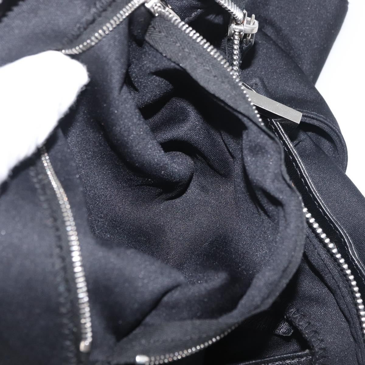 Fendi Baguette Canvas, Black, Nylon, Handbag