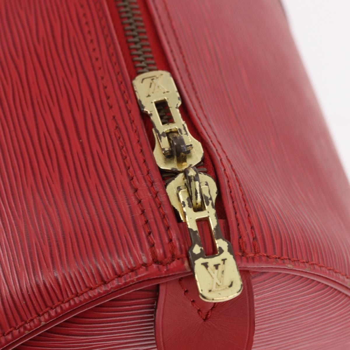 Louis Vuitton Keepall Epi Leather, Red, Leather, Travel Bag