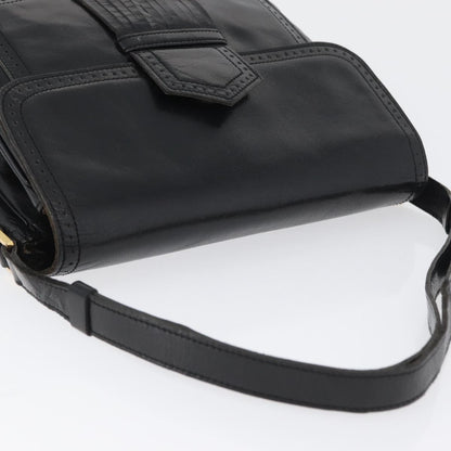 Saint Laurent Vintage Leather, Black, Leather, Shoulder Bag