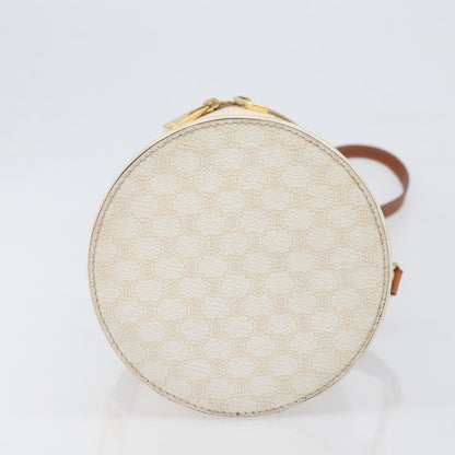Celine Vintage Macadam Canvas, Beige, PVC, Shoulder Bag