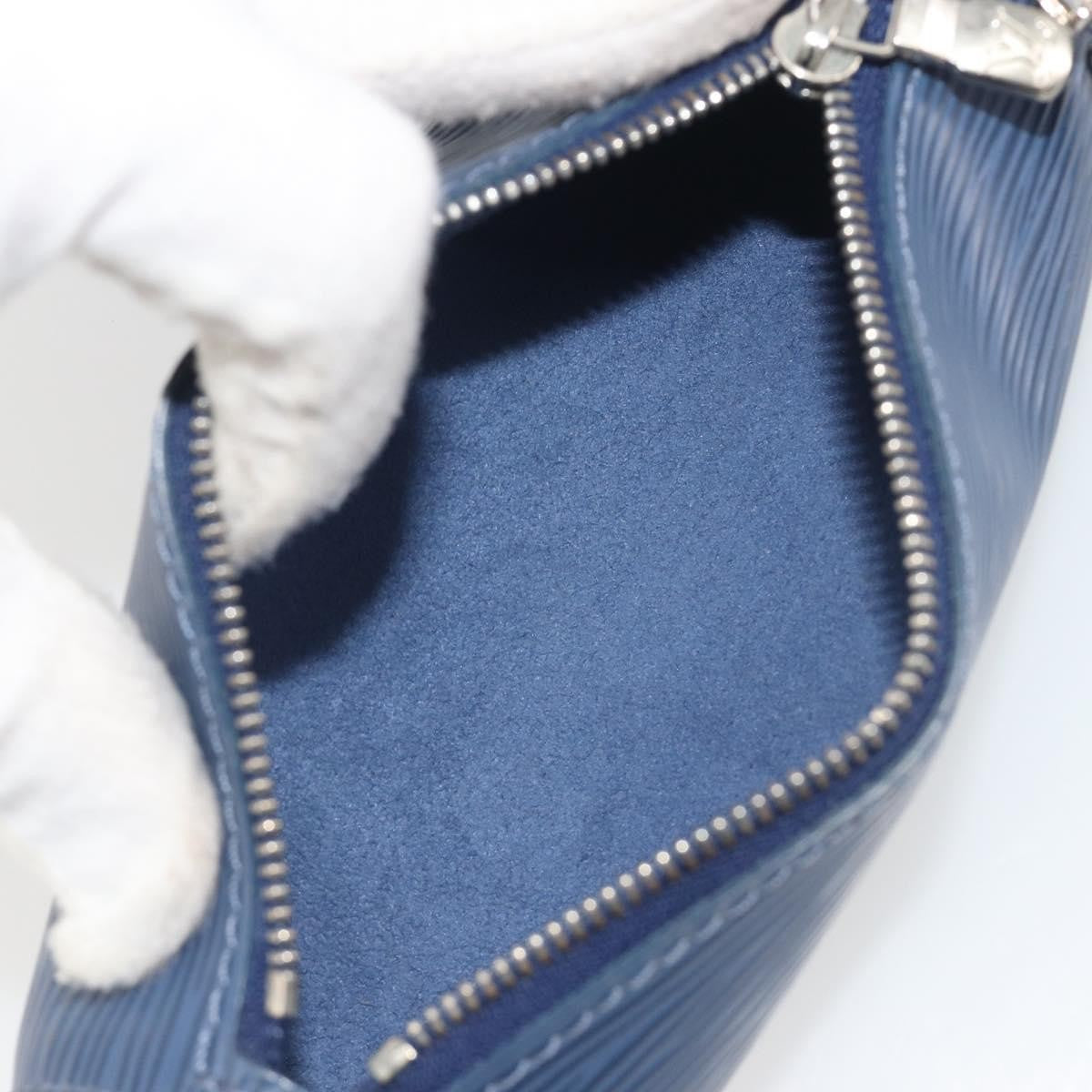 Louis Vuitton Soufflot Pochette Epi Leather, Blue, Leather, Clutch