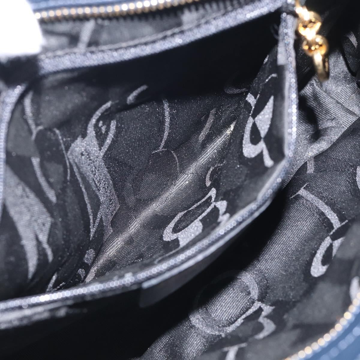 Salvatore Ferragamo Vala Canvas, Navy, Canvas, Shoulder Bag