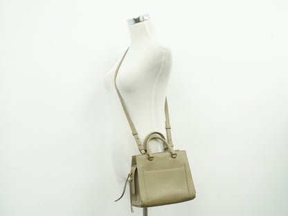 Saint Laurent East Side Smooth Leather, Beige, Leather, Tote Bag