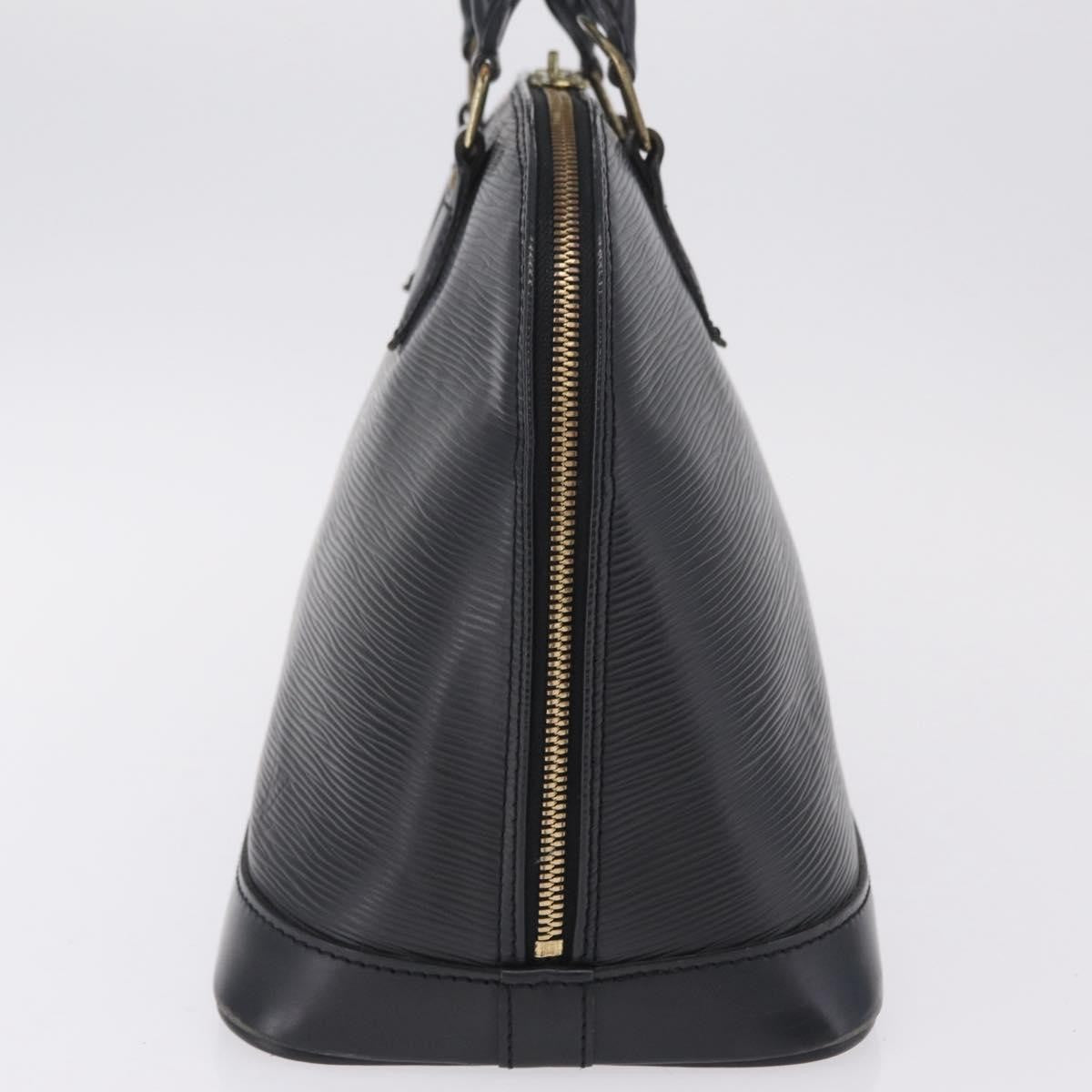 Louis Vuitton Alma Epi Leather, Black, Leather, Handbag