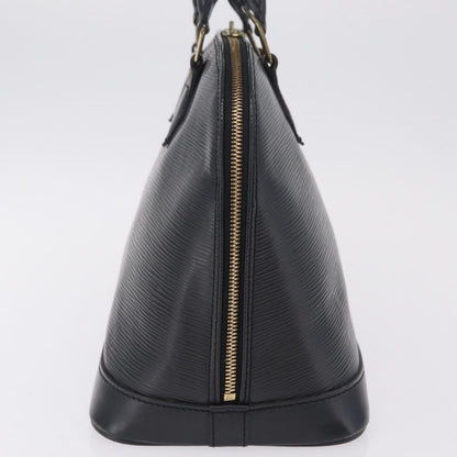 Louis Vuitton Alma Epi Leather, Black, Leather, Handbag