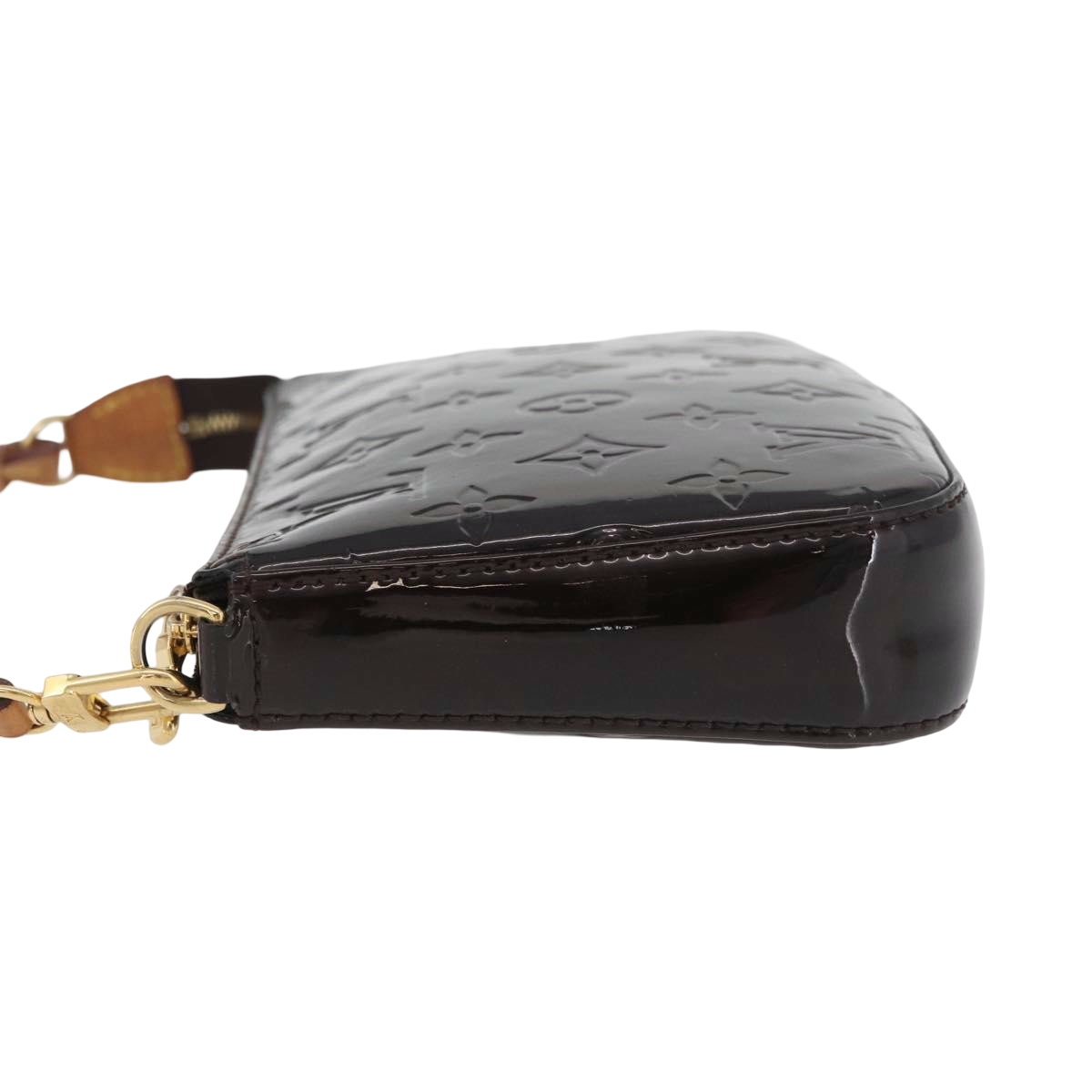 Louis Vuitton Lexington Pochette Monogram Vernis, Brown, Patent Leather, Clutch