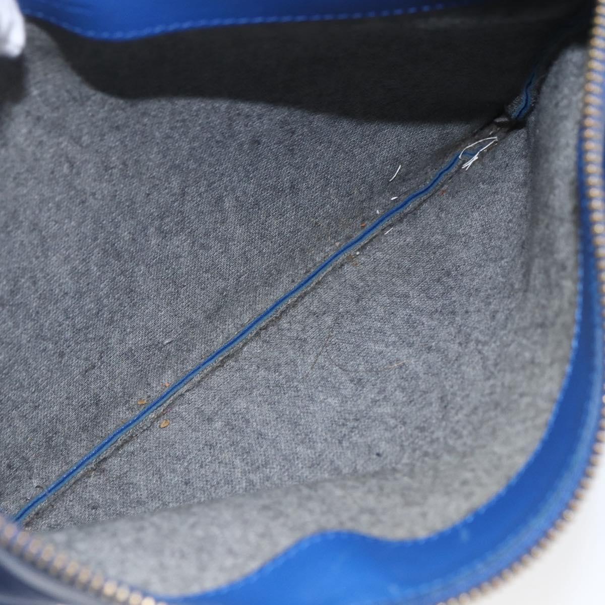 Celine Trio Crossbody Bag Leather, BLUE, LEATHER, Shoulder bag