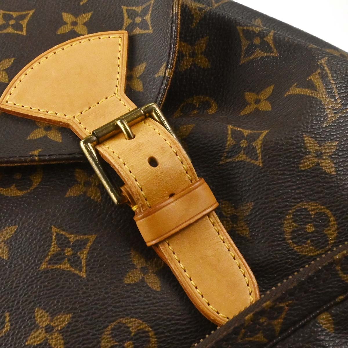Louis Vuitton Vintage Montsouris Monogram Canvas, Brown, Canvas, Backpack