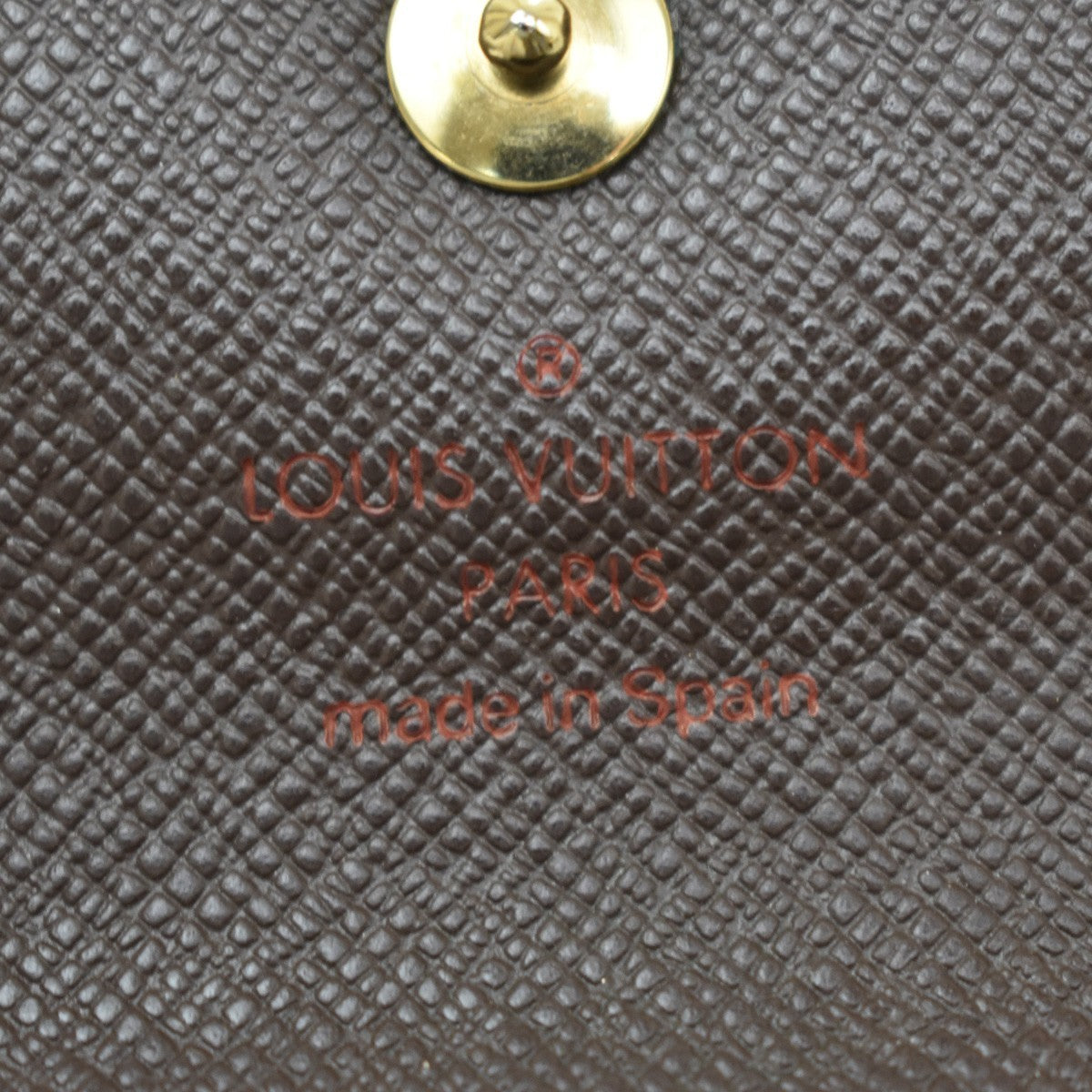 Louis Vuitton Alexandra Damier, Brown, Canvas, Wallet