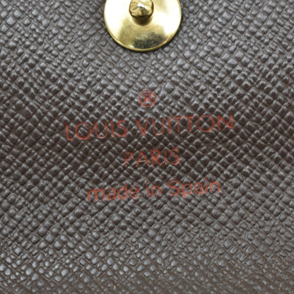 Louis Vuitton Alexandra Damier, Brown, Canvas, Wallet